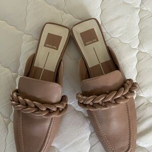 Dolce Vita Women's Brown Mules with Braided Detail
